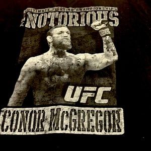Vintage black ufc the notorious Conor mcgregor t-shirt